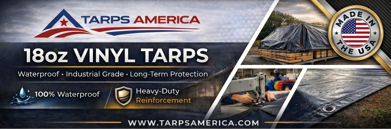 Heavy Duty 18 oz AtlasShield® PVC Vinyl Coated Tarps - Tarps America