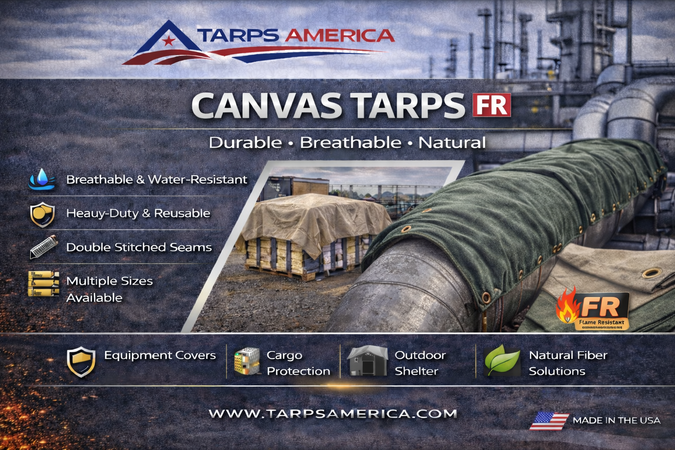 Canvas Tarps by GuardMax® - Tarps America