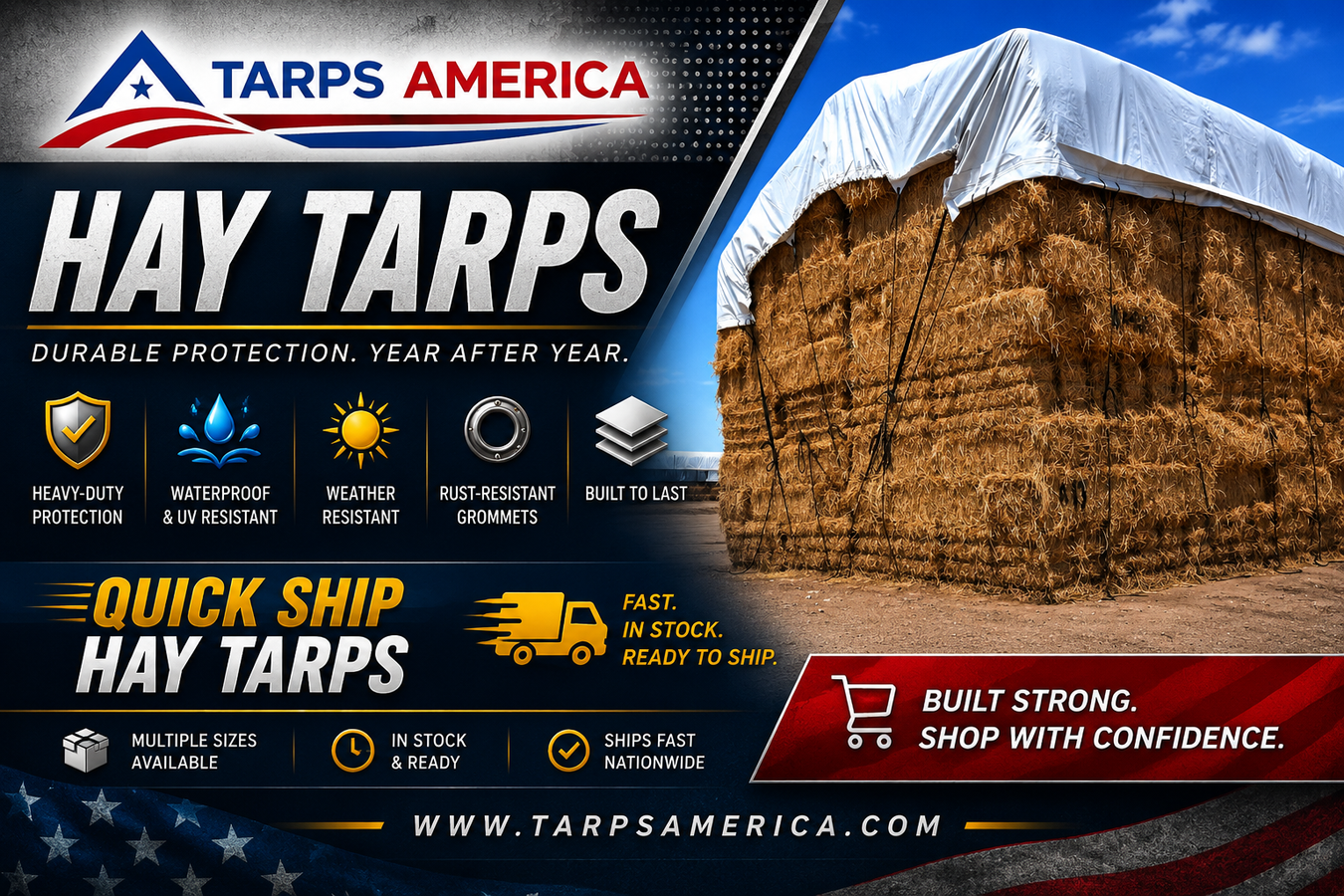 Hay Tarps - Tarps America