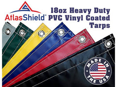 Heavy Duty 18 oz AtlasShield® PVC Vinyl Coated Tarps - Tarps America