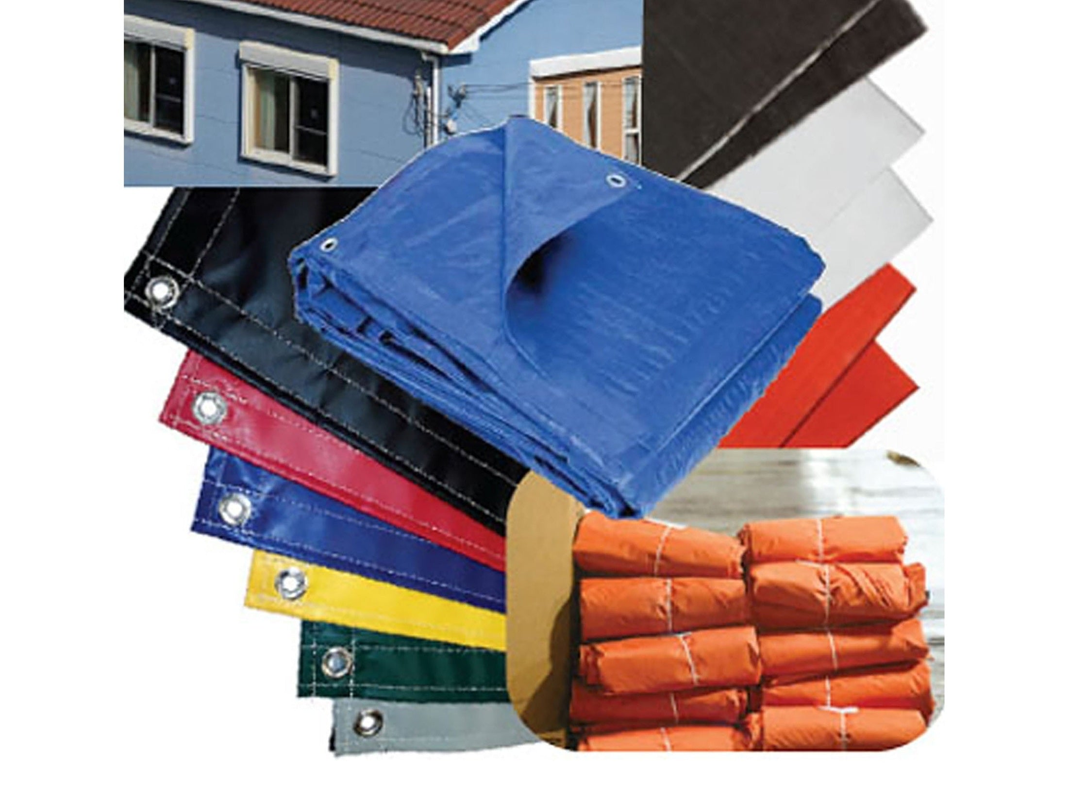 Fire Retardant 13oz Vinyl Tarp - 18'x18' | Heavy Duty Hardware