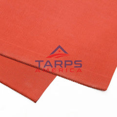 15 oz Red Silicon Coated Fiberglass Fire Retardant Welding Blanket and Curtain Roll - Tarps America