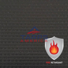 18 oz Fire Retardant Heavy Duty Black Vinyl Coated Polyester Roll by AtlasShield® - Tarps America