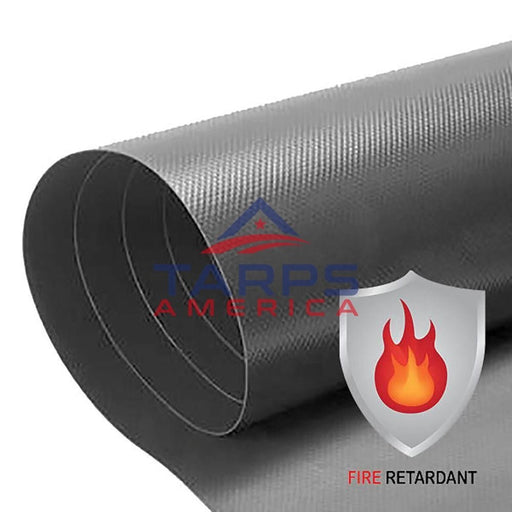 18 oz Fire Retardant Heavy Duty Gray Vinyl Coated Polyester Roll by AtlasShield® - Tarps America