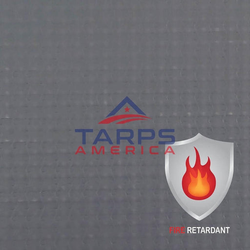 18 oz Fire Retardant Heavy Duty Gray Vinyl Coated Polyester Roll by AtlasShield® - Tarps America