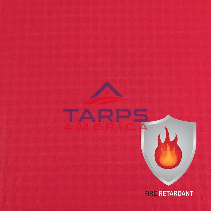 18 oz Fire Retardant Heavy Duty Red Vinyl Coated Polyester Roll by AtlasShield® - Tarps America