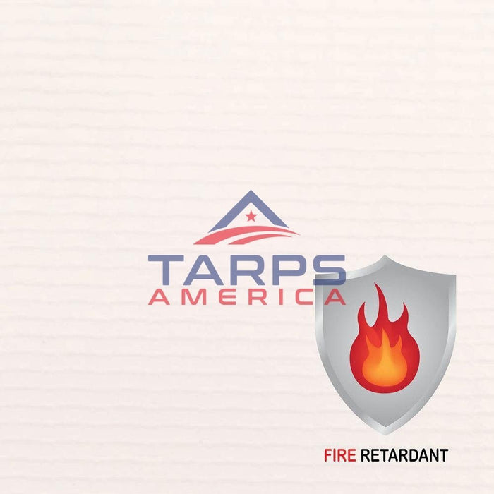 18 oz Fire Retardant Heavy Duty White Vinyl Coated Polyester Roll by AtlasShield® - Tarps America