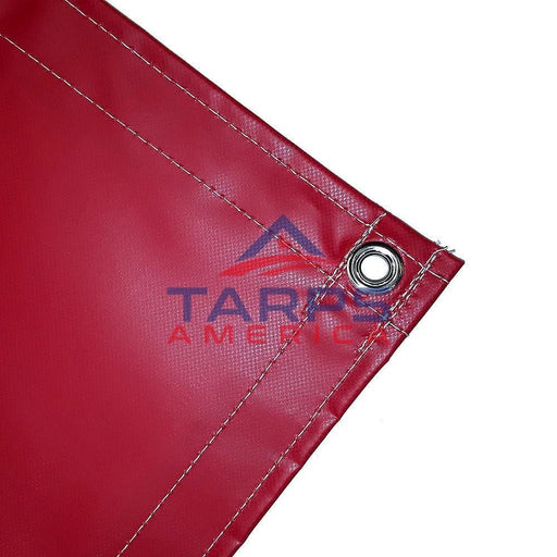 18 oz Heavy Duty Red Coated Vinyl Tarp by AtlasShield® - Tarps America