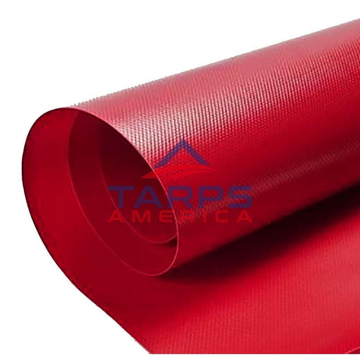 18 oz Heavy Duty Red Vinyl Coated Polyester Roll by AtlasShield® - Tarps America