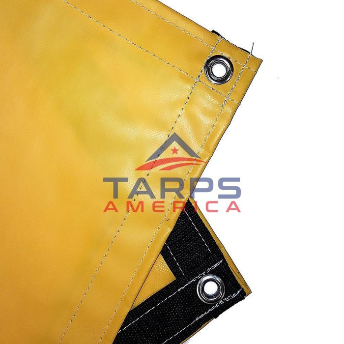 18 oz Heavy Duty Yellow Coated Vinyl Tarp by AtlasShield® - Tarps America