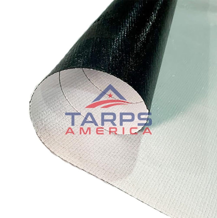 20 mil / 9 oz Ultimate Duty Black/White Woven Poly Roll - Tarps America