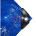 20'x 25' FEMA - Style Blue Self Help Fire Retardant Disaster Tarp Kit with 2 Ropes - Tarps America