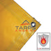 22 oz Extra Heavy Duty Yellow Coated Vinyl Fire Retardant Tarp by AtlasShield Pro - Tarps America