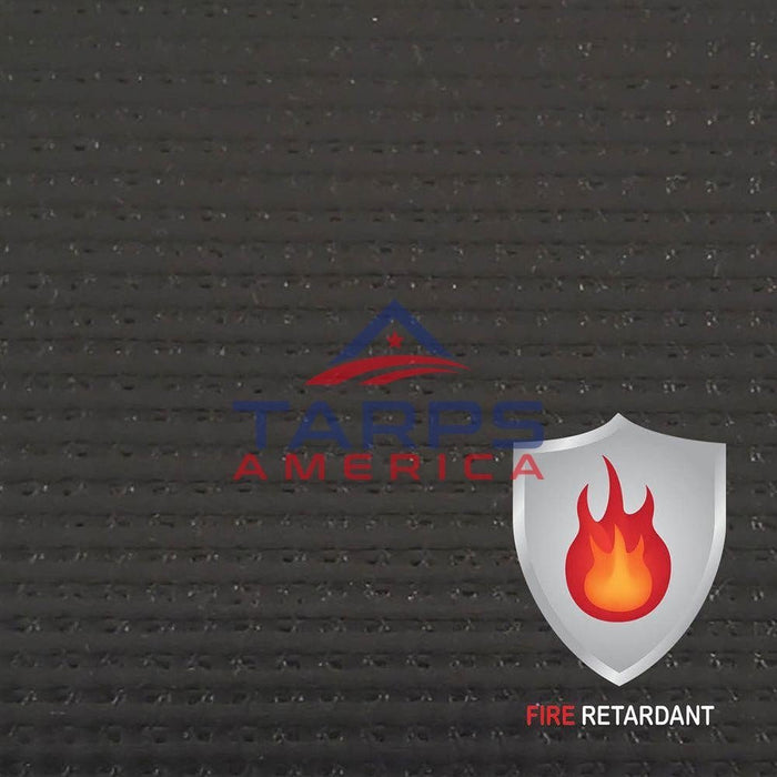 22 oz Fire Retardant Extra Heavy Duty Black Vinyl Coated Polyester Roll by AtlasShield Pro - Tarps America