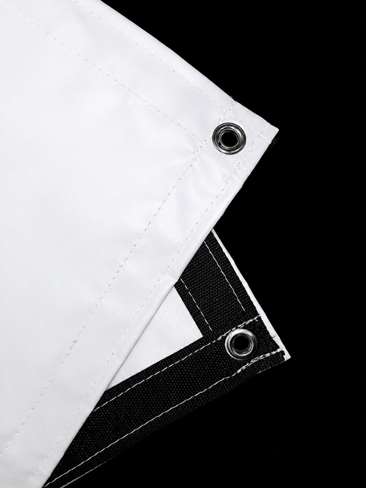 22 oz Extra Heavy Duty White Coated Vinyl Tarp by AtlasShield Pro