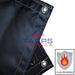 40 oz Ultimate Duty Black Vinyl Coated Vinyl Fire Retardant Tarp by AtlasShield Pro - Tarps America