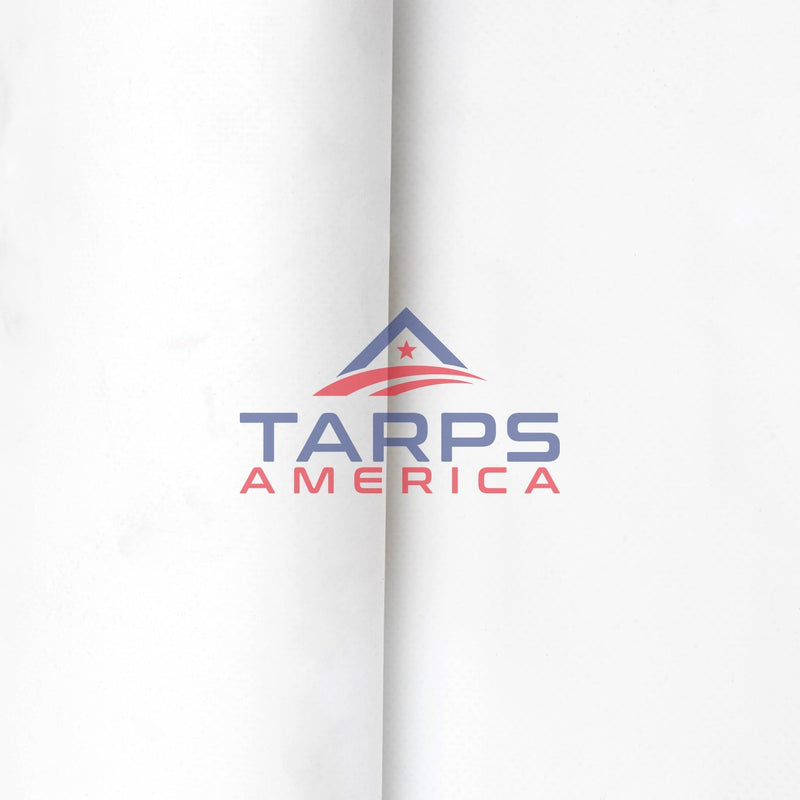 8 mil Light Duty White/White Fire Retardant Poly Tarp - Tarps America