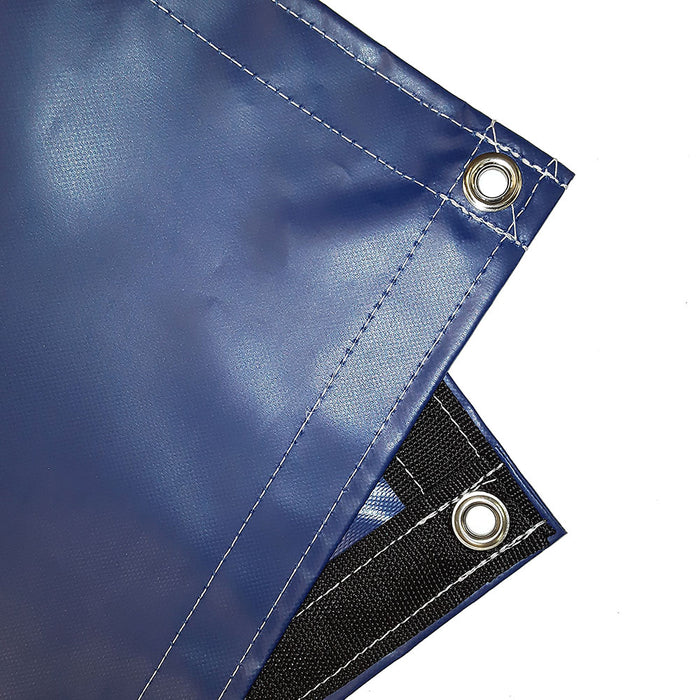 22 oz Extra Heavy Duty Blue Coated Vinyl Tarp by AtlasShield Pro