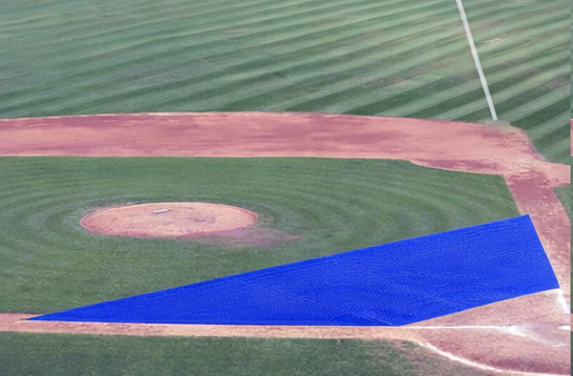 Infield Protector Vinyl Coated Mesh – Breathable Baseball & Softball Turf Protection
