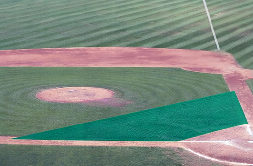 Infield Protector Vinyl Coated Mesh – Breathable Baseball & Softball Turf Protection