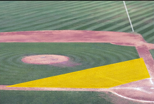 Infield Protector Vinyl Coated Mesh – Breathable Baseball & Softball Turf Protection