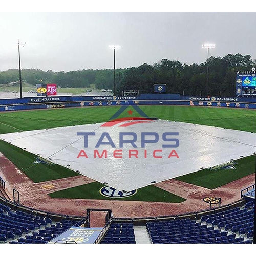 Baseball / Softball Tarps and Covers – 12 mil – 6.3 oz. Woven Polyethylene - Tarps America