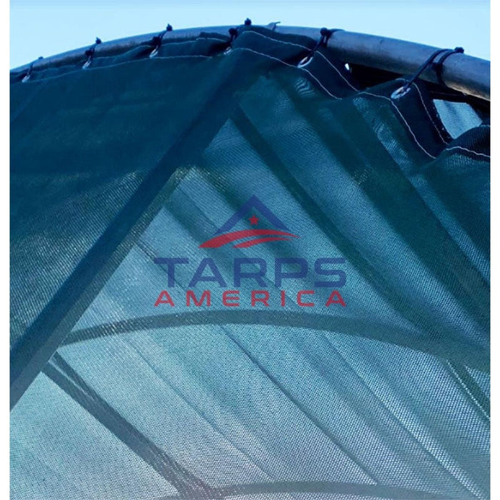 tarp america Blue 10 oz. Heavy Duty Vinyl Coated Mesh Tarp by ShadeMax®