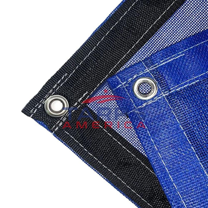 tarps heavy duty Blue 10 oz. Heavy Duty Vinyl Coated Mesh Tarp by ShadeMax® — Tarps America