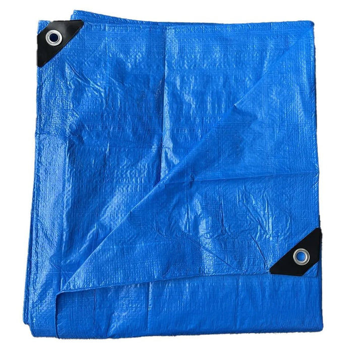 Blue Poly Tarp 20' x 25' (3) Pack - Multipurpose Protective Cover - Lightweight, Durable, Waterproof, Weather Proof - 5 Mil Thick Polyethylene - Tarps America