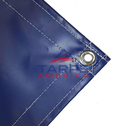 Custom 18 oz Heavy Duty Blue Coated Vinyl Tarp - Tarps America