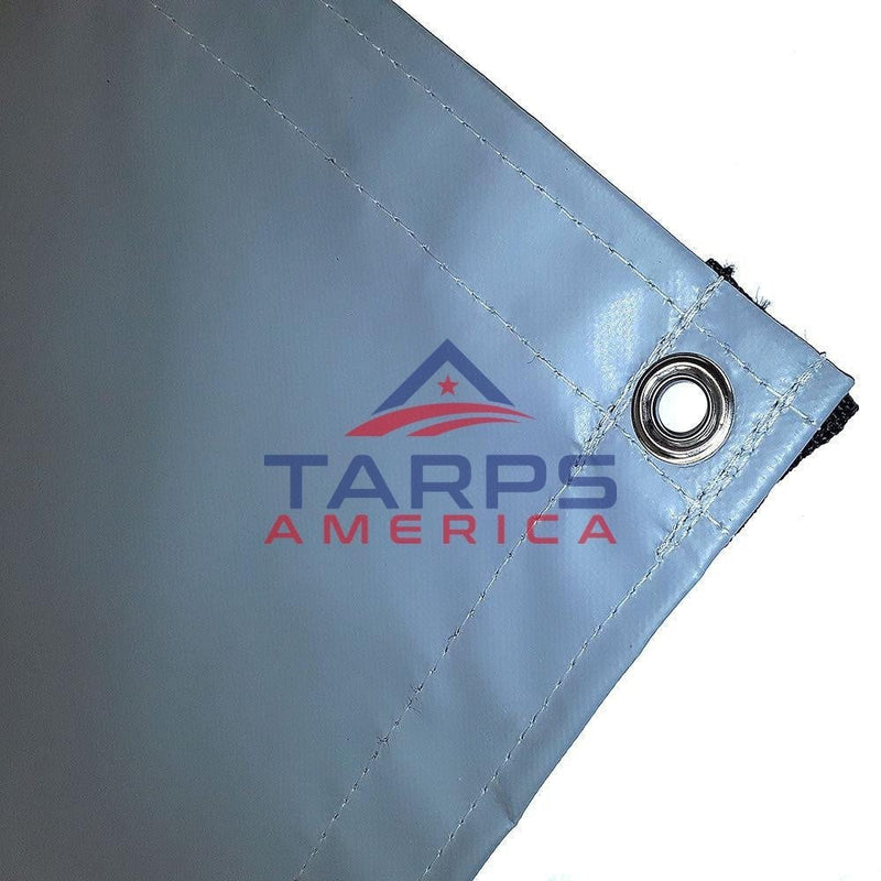 Custom 22 oz Extra Heavy Duty Gray Coated Vinyl Tarp by AtlasShield Pro