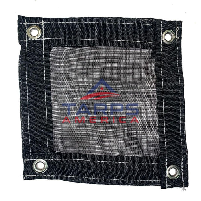 Custom Black 73% Shade Cloth Mesh Tarp - Tarps America