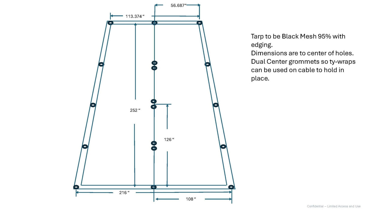 Custom Black 95% Shade Mesh Tarp by ShadeMax® - Tarps America