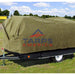 Fire Retardant Water & Mildew Resistant Olive Drab Canvas Tarp by GuardMax® - Tarps America