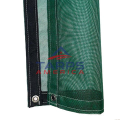 Green 10 oz. Heavy Duty Vinyl Coated Mesh Tarp by ShadeMax® - Tarps America