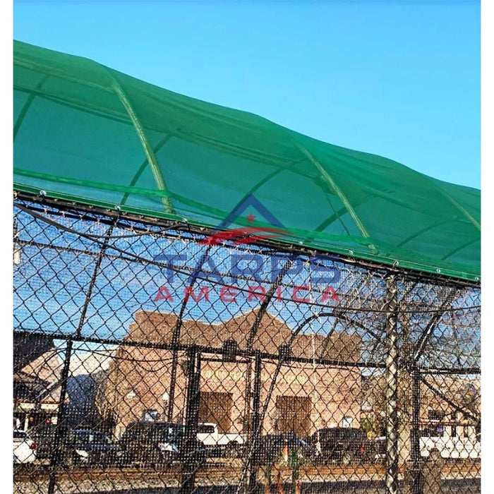 Red 8 oz. Medium Duty Vinyl Coated Mesh Tarp by ShadeMax® - Tarps America