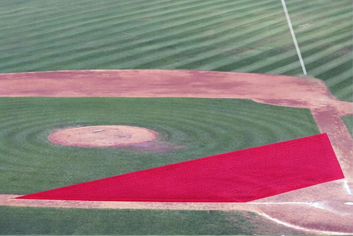 Infield Protector Vinyl Coated Mesh – Breathable Baseball & Softball Turf Protection