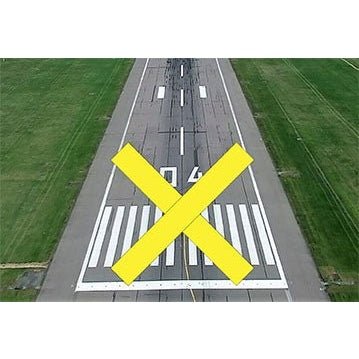 Runway Closure Marker Yellow Vinyl Coated Mesh - Tarps America