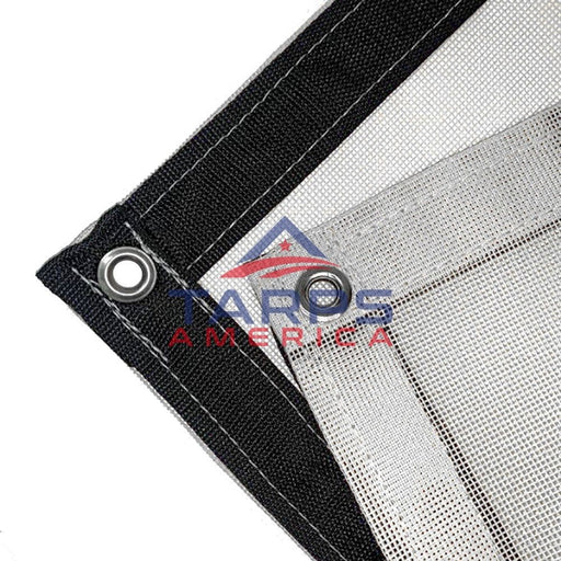 White 10 oz. Heavy Duty Vinyl Coated Mesh Tarp by ShadeMax® - Tarps America