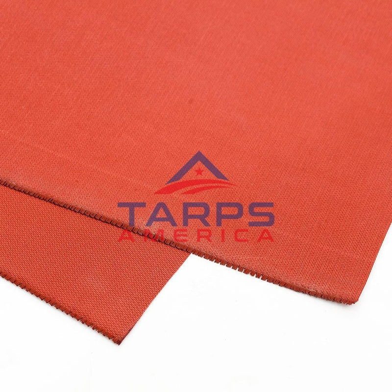 15 oz Red Silicon Coated Fiberglass Fire Retardant Welding Blanket and Curtain Roll