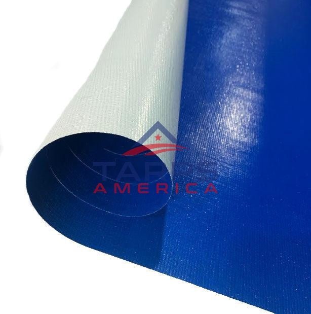16 mil / 7.5 oz Extra Heavy Duty Blue/White Woven Poly Roll