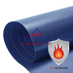18 oz Fire Retardant Heavy Duty Blue Vinyl Coated Polyester Roll by AtlasShield®
