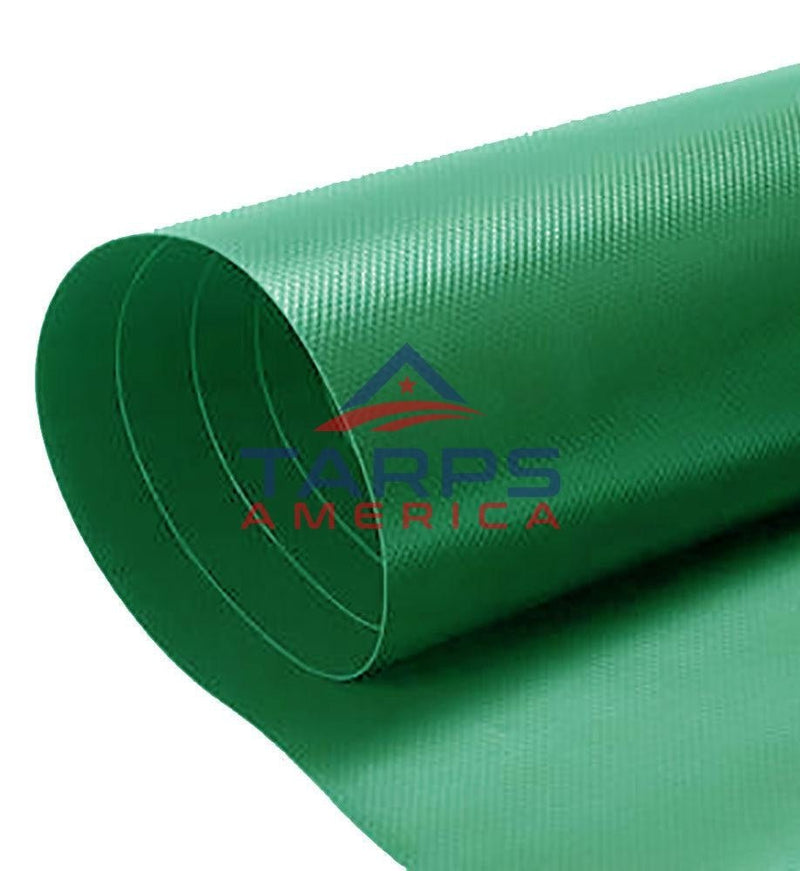 18 oz Heavy Duty Green Vinyl Coated Polyester Roll by AtlasShield®
