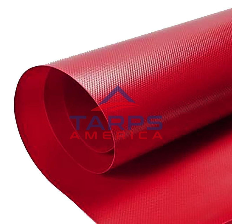 18 oz Heavy Duty Red Vinyl Coated Polyester Roll by AtlasShield®
