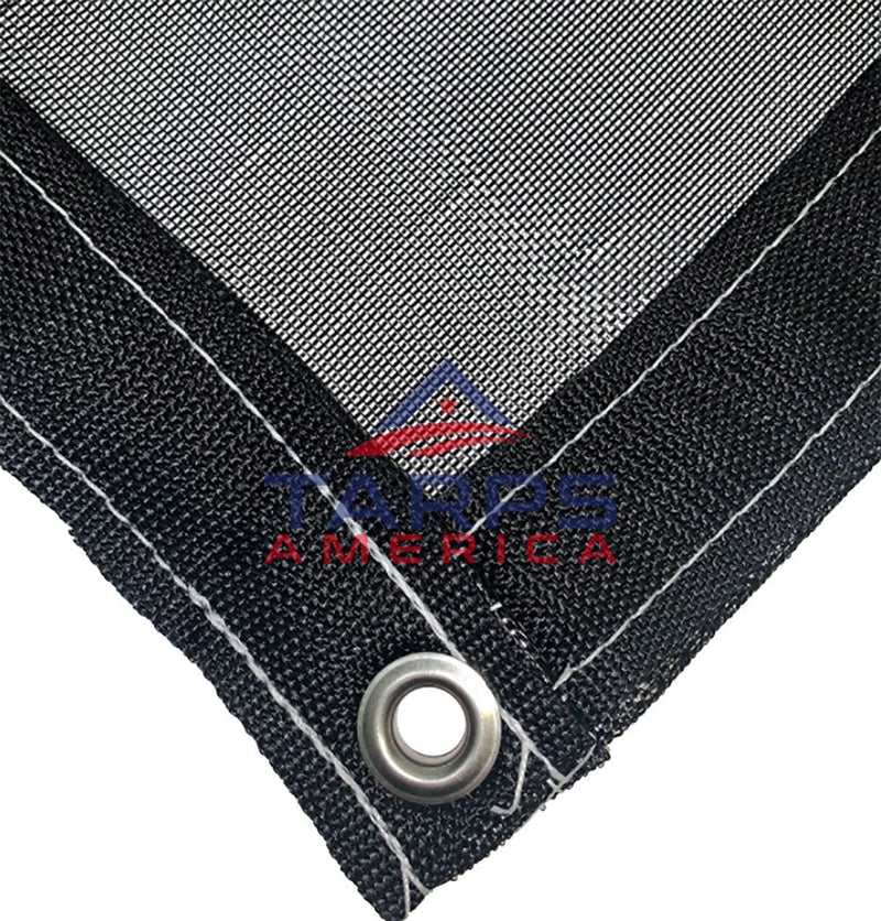 Black 63% Shade Cloth Mesh Tarp by ShadeMax®