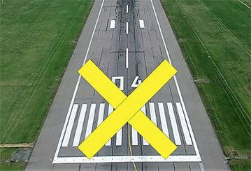 Runway Closure Marker 10' x 60' Yellow Vinyl Coated Mesh
